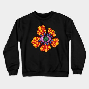 Yayoi Kusama Inspired Flower Crewneck Sweatshirt